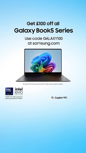 Upgrade to Windows 11 today and save £100 on Galaxy Book5 Series | Samsung