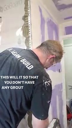 Metal edging for tile is a great affordable way to have a finished edge to a shower wall. On an alcove like this I recommend allowing the trim to overhang the way slightly so you can create I nice smooth finish to the drywall 👍 #diy #tile #drywall #facebookreels #bathroomremodel #bathroomdesign #homeimprovement #realestate | Bathroom Remodeling Teacher