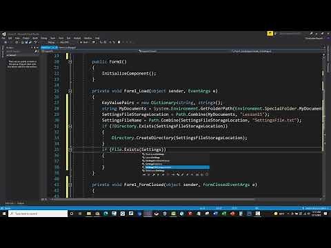 C# Training - 15 - Reading and Writing to Files (System.IO)