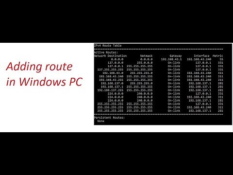 How to Add static route in Windows PC || [ENGLISH]