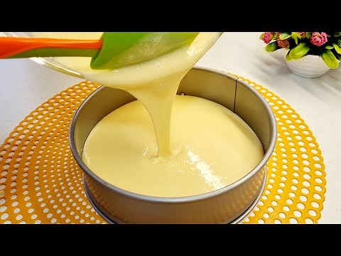 Delicious quick and easy cake! without butter or oil! A simple and delicious recipe.