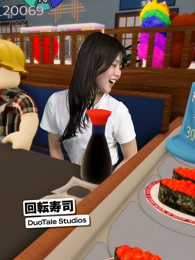 回転寿司🍣、障害物ゲーム🏃、お化け屋敷👻…いろんなバーチャル空間が楽しめる！#roblox #ロブロックス