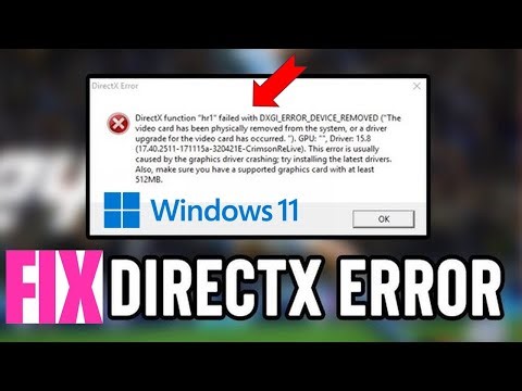 Fix DXGI ERROR DEVICE REMOVED in Windows 11 || Easy Graphics Error