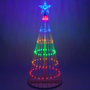 Multicolor LED Animated Outdoor Lightshow Tree - Wintergreen Corporation - Wintergreen Corporation