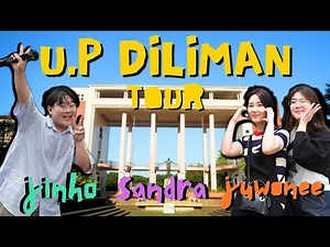 BEST UNIVERSITY CAMPUS in MANILA?! (My First UP Experience) w/ Juwonee & Sandra | JinHo Bae