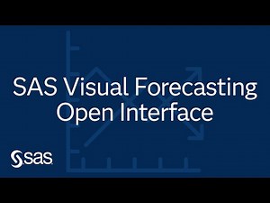 SAS Demo | SAS Visual Forecasting Open Interface