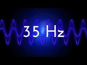 35 Hz clean sine wave BASS TEST TONE frequency