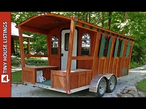 Aluminum Tiny Gypsy House Can Be Pulled By Small SUV