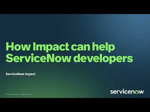 How Impact's Platform Health features can Help ServiceNow Developers