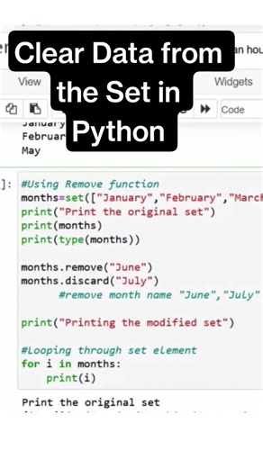 Python Programming Tip Clear Data from a Set Fast #python #ai
