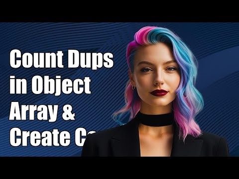 JavaScript: Count Duplicates in Object Array and Create Count Object