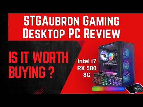 STGAubron Gaming Desktop PC Review | Intel i7 + RX 580 8G