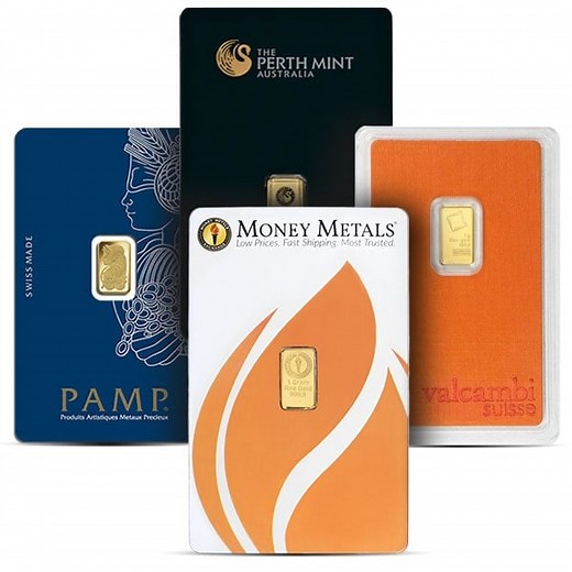 Buy 1 Gram Gold bars online | 1 Gram of Gold - Money Metals Exchange