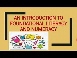 Foundational Literacy and Numeracy - 2020