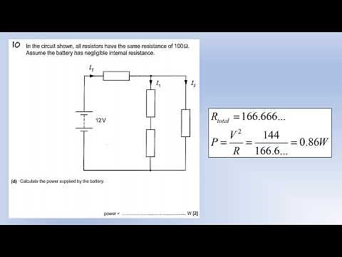 A Level Physics: Electricity: Mock Exam