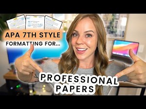 Format a Profession Paper in APA 7th Edition | Example & PDF Template