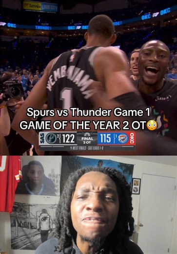 THE BEST PLAYOFF GAME OF THE WHOLE YEAR I WITNESS AND WEMBY THE BEST IN THE LEAGUE #spurs #thunder #nba #nbaplayoffs #wemby