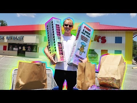 I BOUGHT THE BIGGEST LEGAL FIREWORKS IN THE STORE (Firework Shopping)