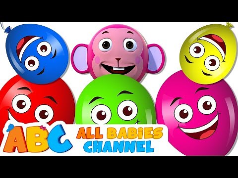 Five Little Monkeys | 3D Nursery Rhymes | All Babies Channel