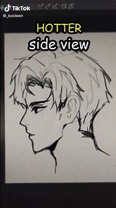 how to draw side view 🗿 #drawingtips #arttip #drawingtutorial