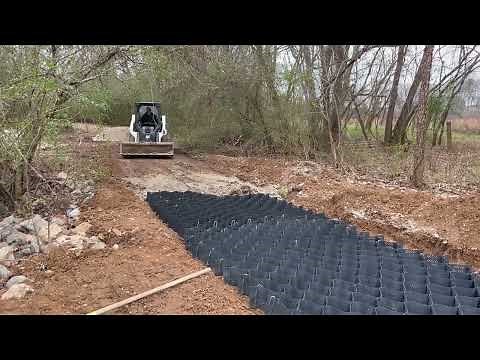 Geogrid installation