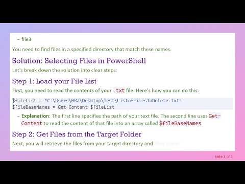 How to Select Files from a TXT List using PowerShell