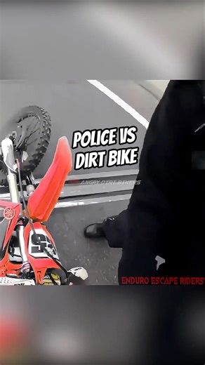Police Vs Dirt Biker Goes Wrong - Stuck on Bridge #busted