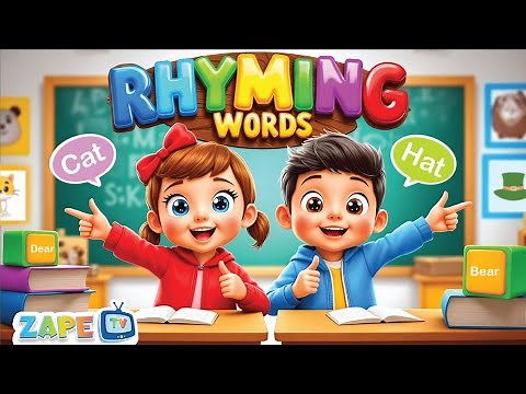 Rhyming Words Song for Kids | Fun and Easy Rhymes | Sing-Along! | Zape Tv