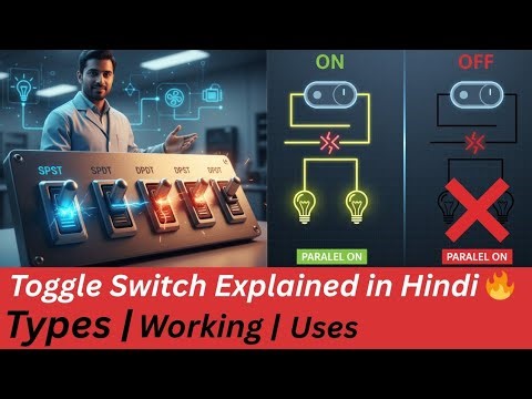 Toggle Switch क्या होता है Types, Working & Uses Electrical Switch Explained in Hindi