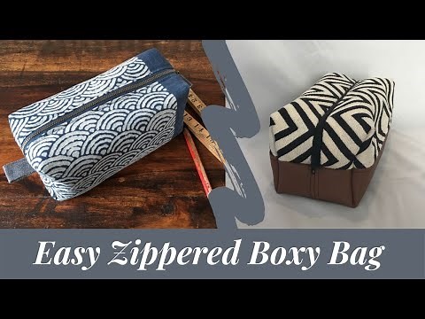 HOW TO SEW A BOXY BAG with FREE PDF PATTERN | Step-by-step Tutorial for beginners