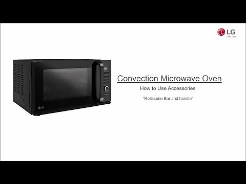How to Use LG Microwave Oven Accessory Rotisserie Bar