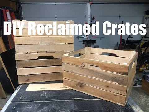 DIY Stacking Wood Crates from pallet wood