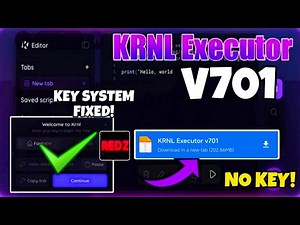KRNL Executor Mobile New Update V701 | krnl executor mobile 2025 tutorial Key System Fixed No Key
