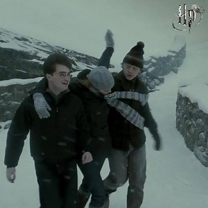 The snow's not so cold when you have friends by your side. | Harry Potter