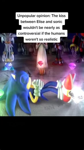 The Sonic & Elsie kiss isn't even bad. #sonic06 #sonicmovie #sonicspeedmeup #spoilers #postcreditscene #sonicmovie2 #shadowthehedgehog #rougethebat #sonic #fypシ