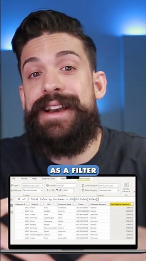 DAX Basics: CONTEXT Transition | Power BI Part 2 #PowerBI #design #shorts