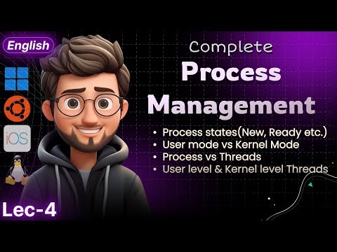 Process Management in OS | Process States, Process vs Thread Explained | Operating System Tutorial