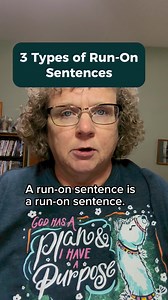 Recognizing what type of run-on sentence you have could help you identify the best way to fix your sentence. This video looks at the three types of run-on sentences, offers an example of each, and shows a simple way to fix each one. #runonsentences #typesofrunonsentences #missingpunctuation #howtofixrunonsentences #punctuationmarksmatter #englishgrammarlessons #englishgrammartips #tipsfromaproofreader #cotjproofreading #improveyourwriting #tipsforbeginningwriters #aspiringauthors #entrepreneuria