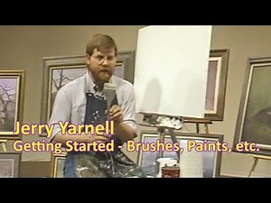 Getting Started Beginner Acrylic Painting - basic Brushes, Paints, Palette Jerry Recommends