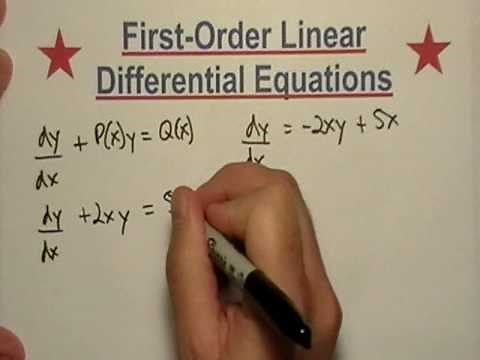Solving First-Order Differential Equations