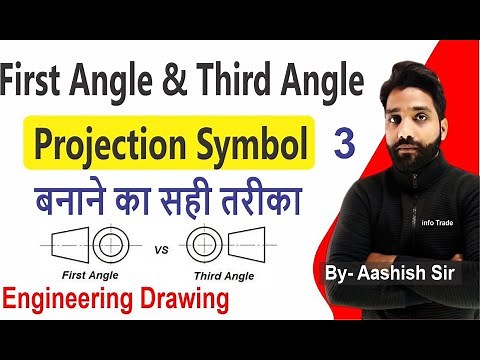 First Angle & Third Angle Projection Symbol || Engineering Drawing