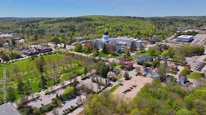 Maine State House is the capitol building of Maine in historic downtown of Augusta, Maine ME, USA.