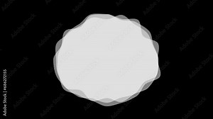 white circle background animation for text and logo intro outro