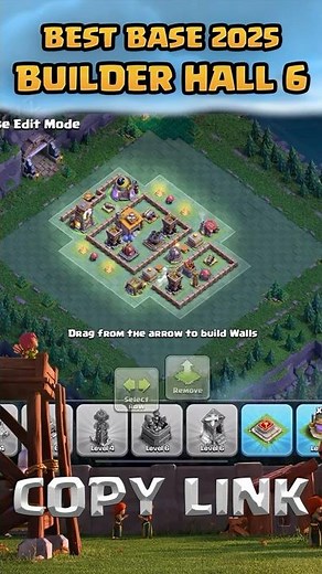 Best Builder Hall 6 Trophy Base 2025 – Strong Defense Layout + Link