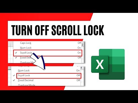 How to Disable Scroll Lock in Excel