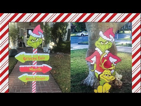 Making Lifesize Grinch wood coutouts (christmas decor) woodwork