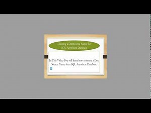 Creating an ODBC DSN for SQL Anywhere Database | ODBC Administrator| How To