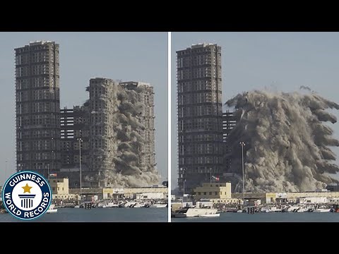 Tallest building demolished using explosives - Guinness World Records