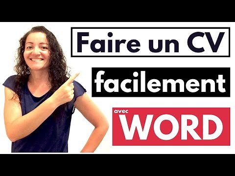 How to easily create a CV with Word in 20 minutes