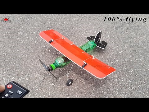 How to make Remote Control AIRPLANE at home | 100% flying